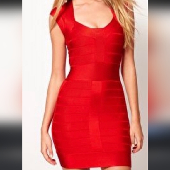 French Connection - Red Dress - Size 2 - Picture 1 of 6